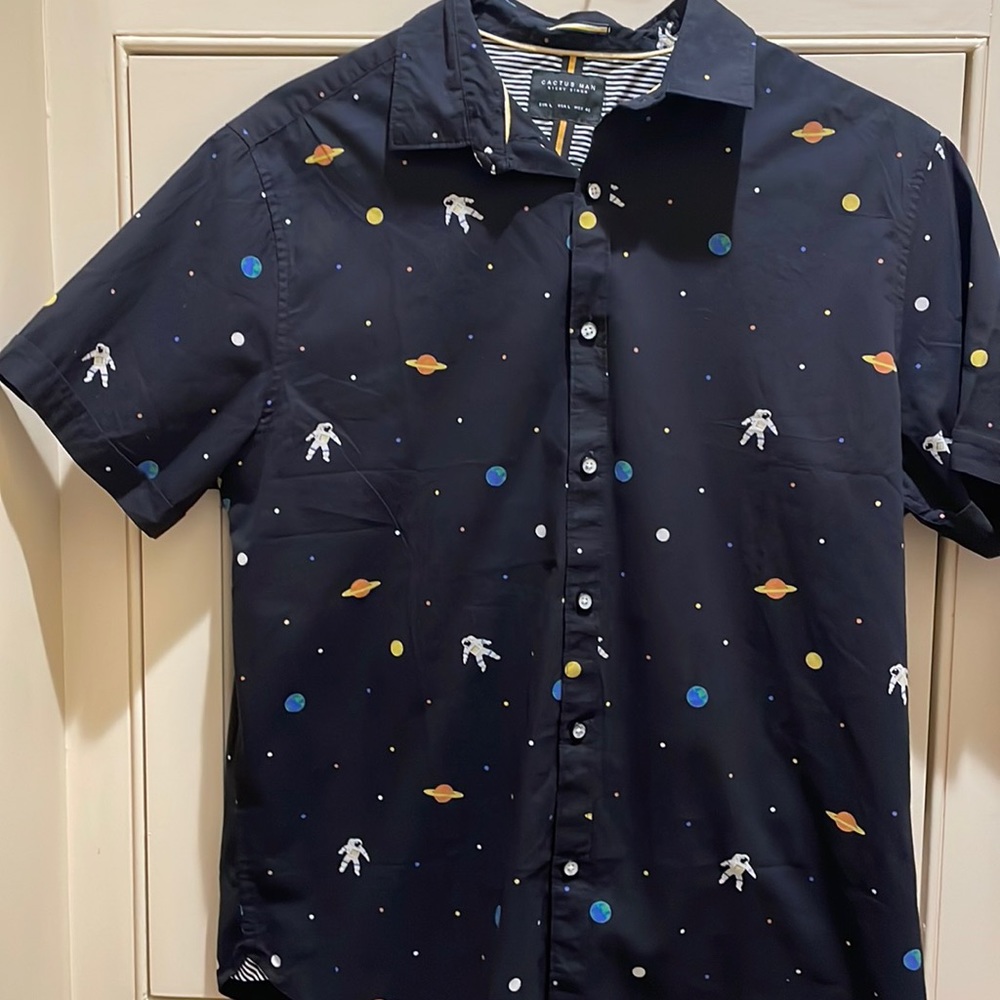 Cactus Man Button Down Shirt